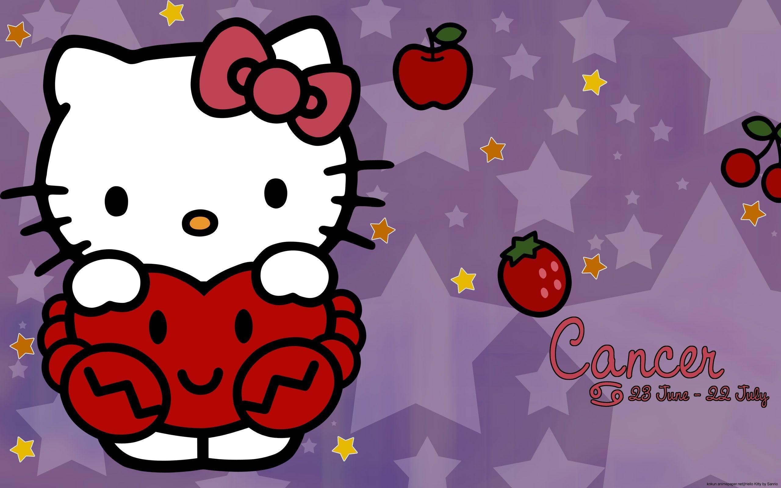 Hello Kitty Wallpapers Ungu Terbaru Wallpaper Cave