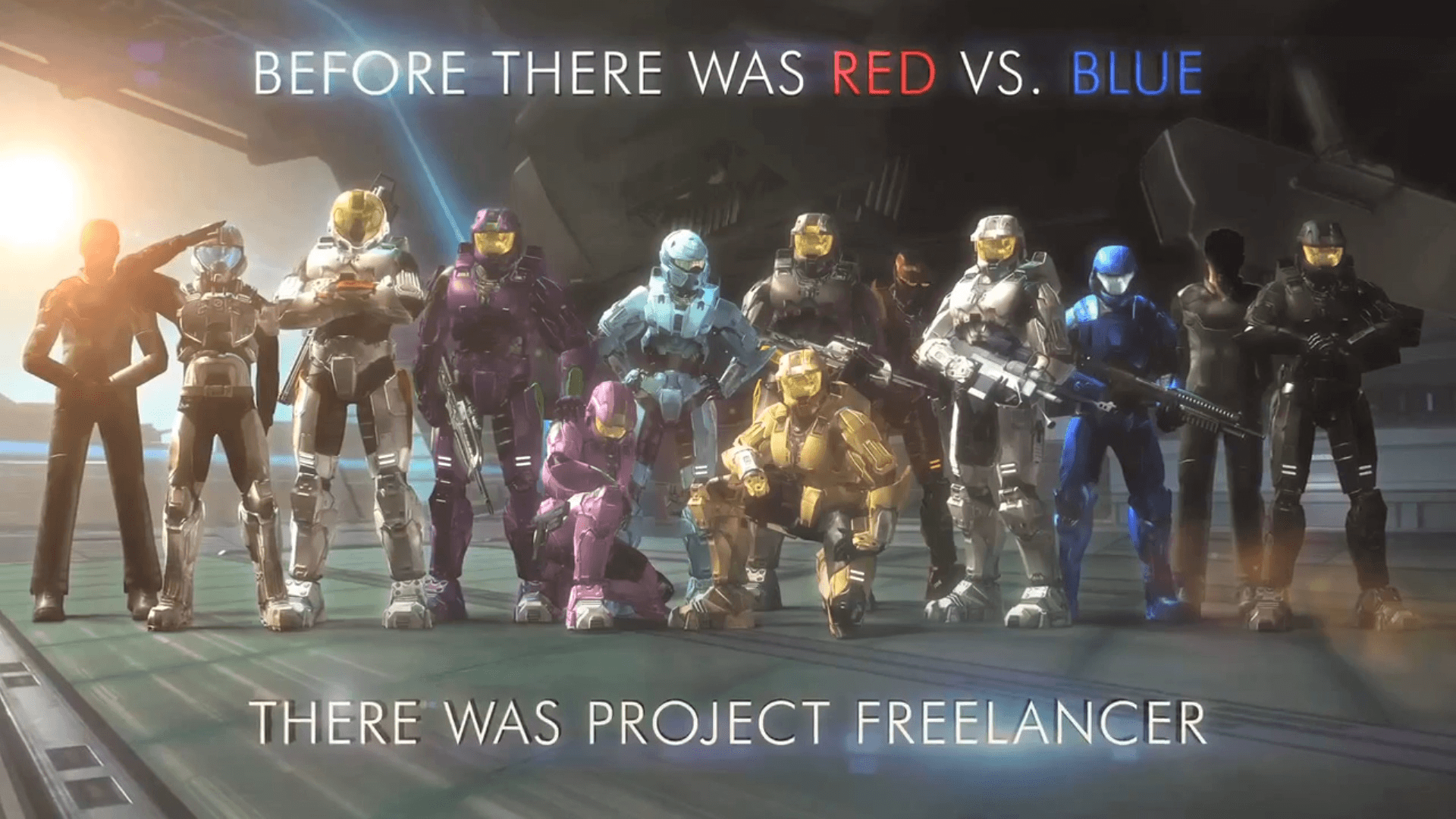 Halo Red Vs Blue Project Freelancer Wallpapers Wallpaper Cave