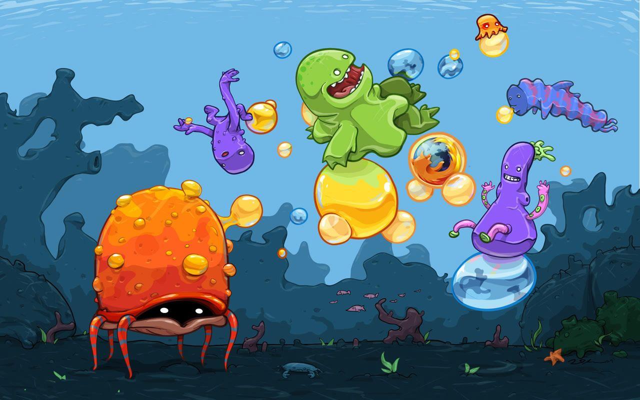 Monster Cartoon Wallpapers Wallpaper Cave