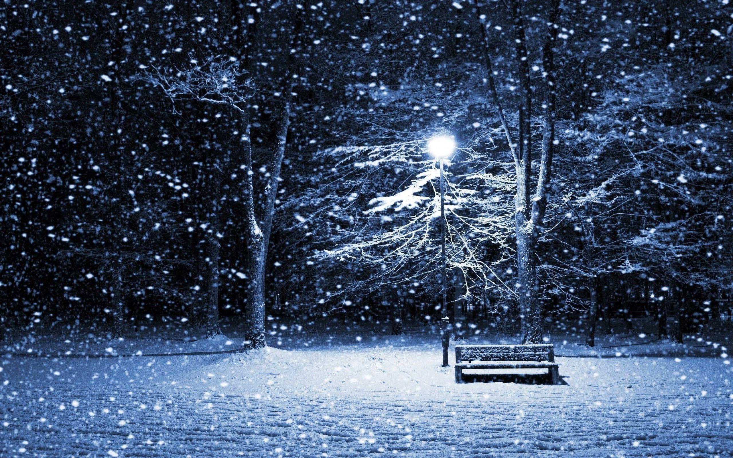 Snow Night Wallpapers HD Wallpaper Cave