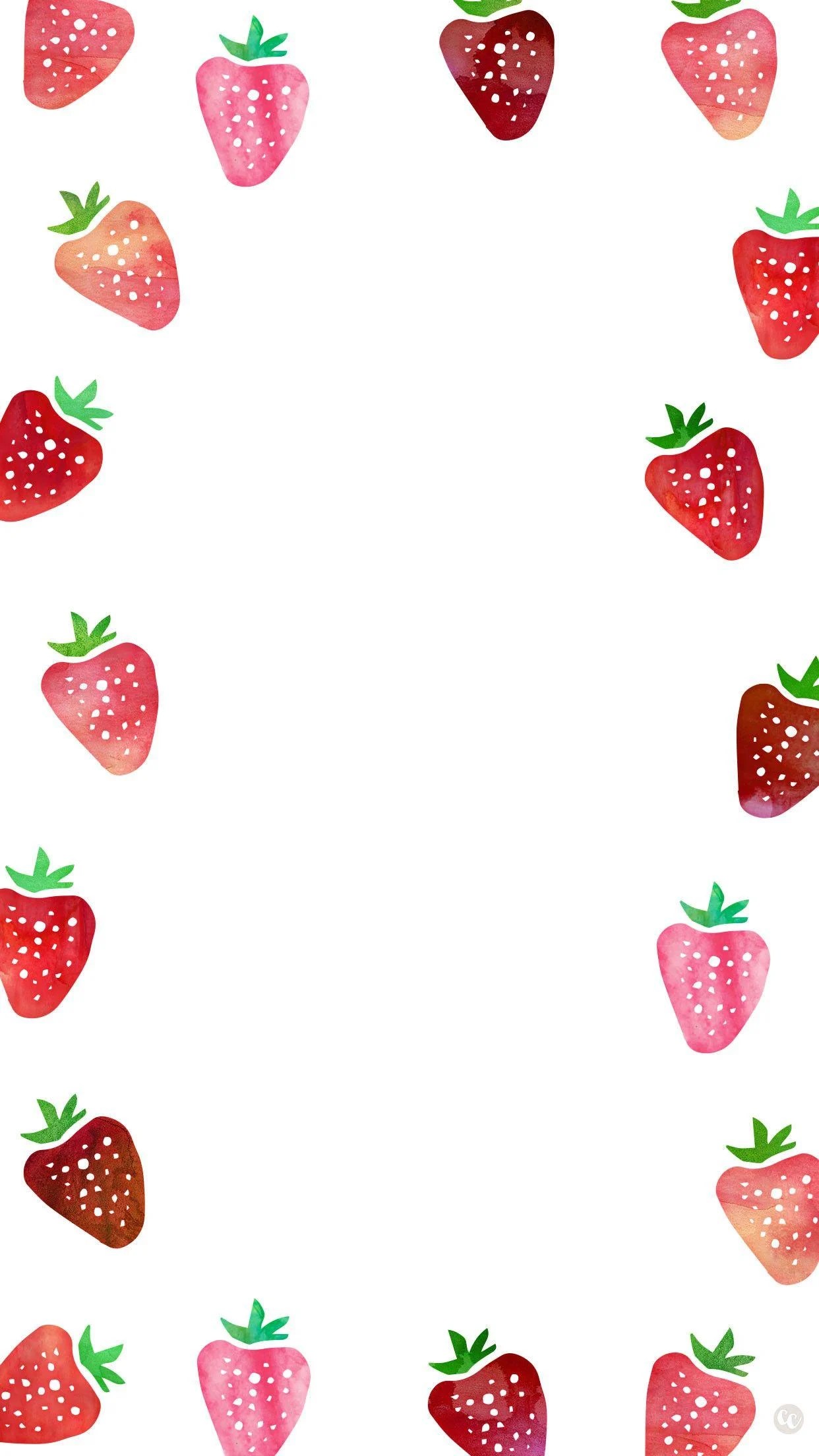Kawaii Strawberry Wallpapers Wallpaper Cave