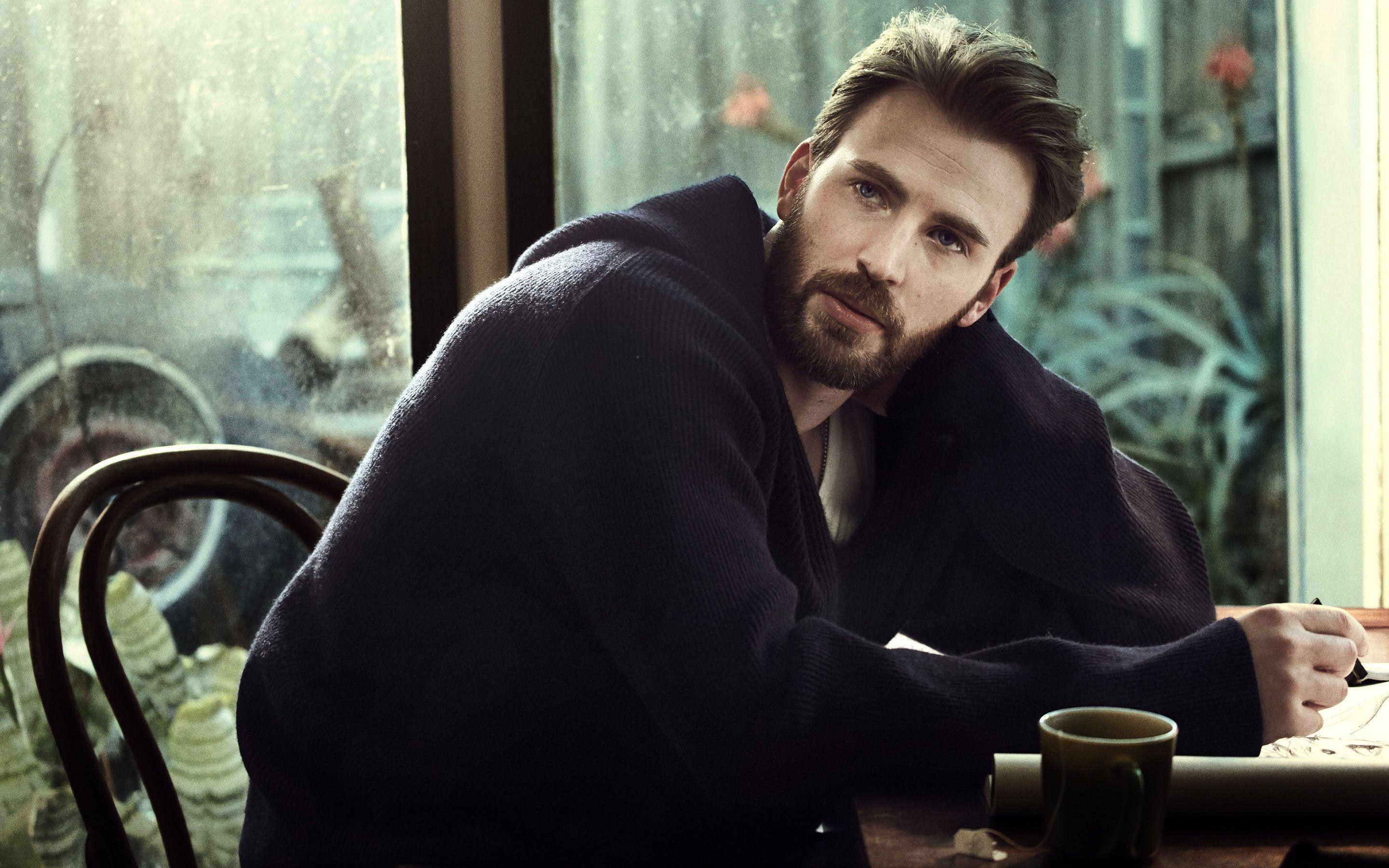 Chris Evans With Beard Wallpapers Wallpaper Cave