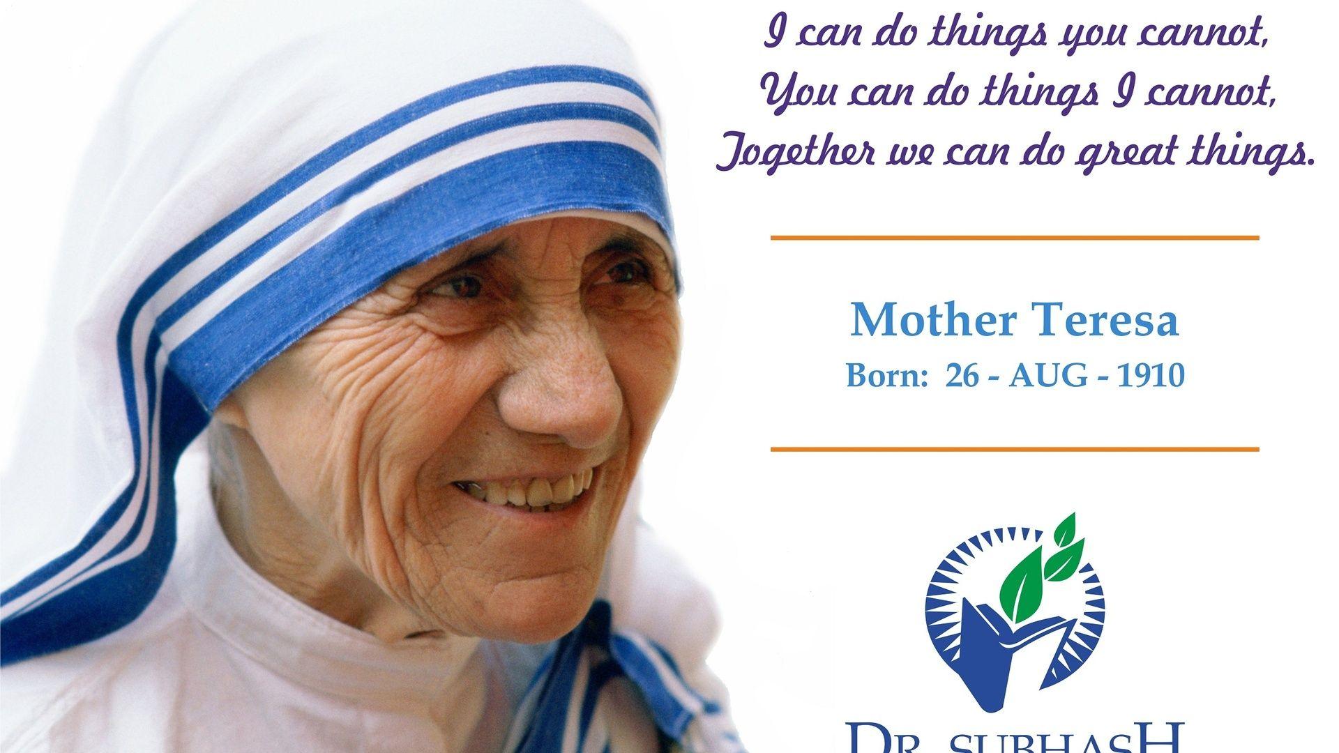 Mother Teresa Wallpapers Wallpaper Cave