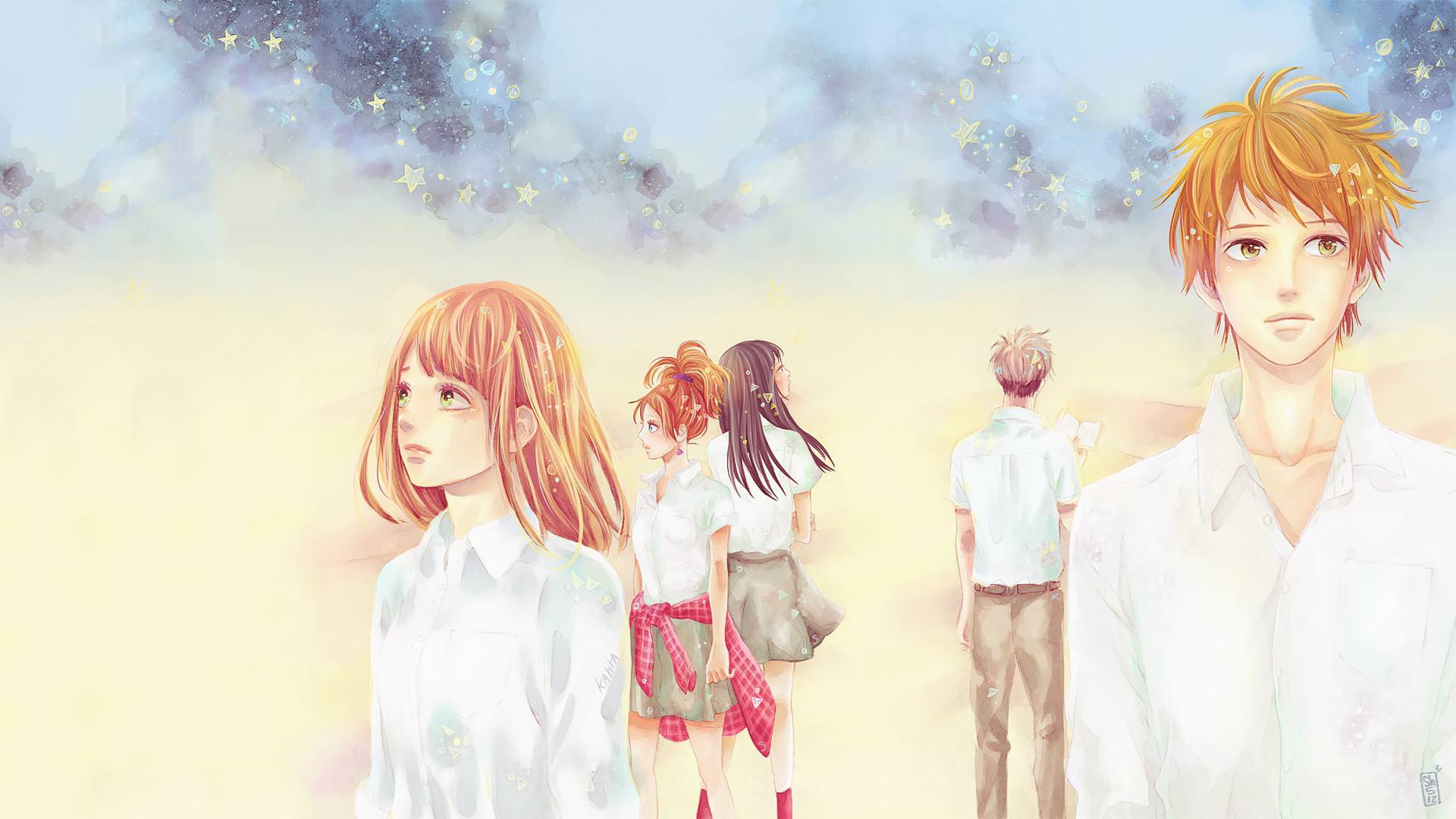 Orange Anime Wallpapers Wallpaper Cave