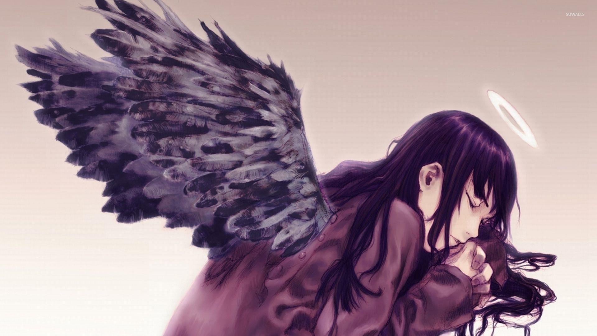 Purple Angel Wallpapers Wallpaper Cave