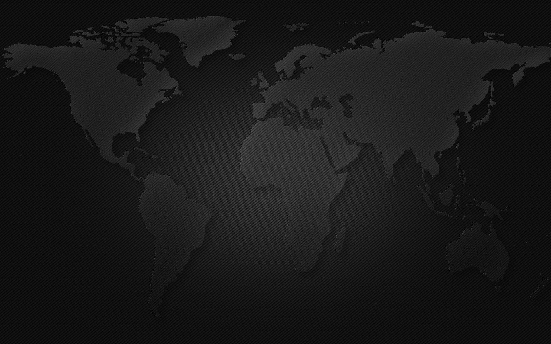 Black World Map Backgrounds Wallpaper Cave