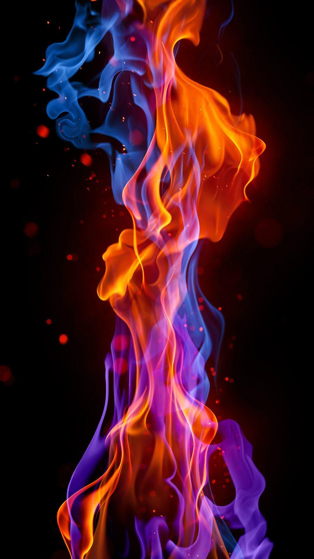Black And Blue Fire Wallpapers