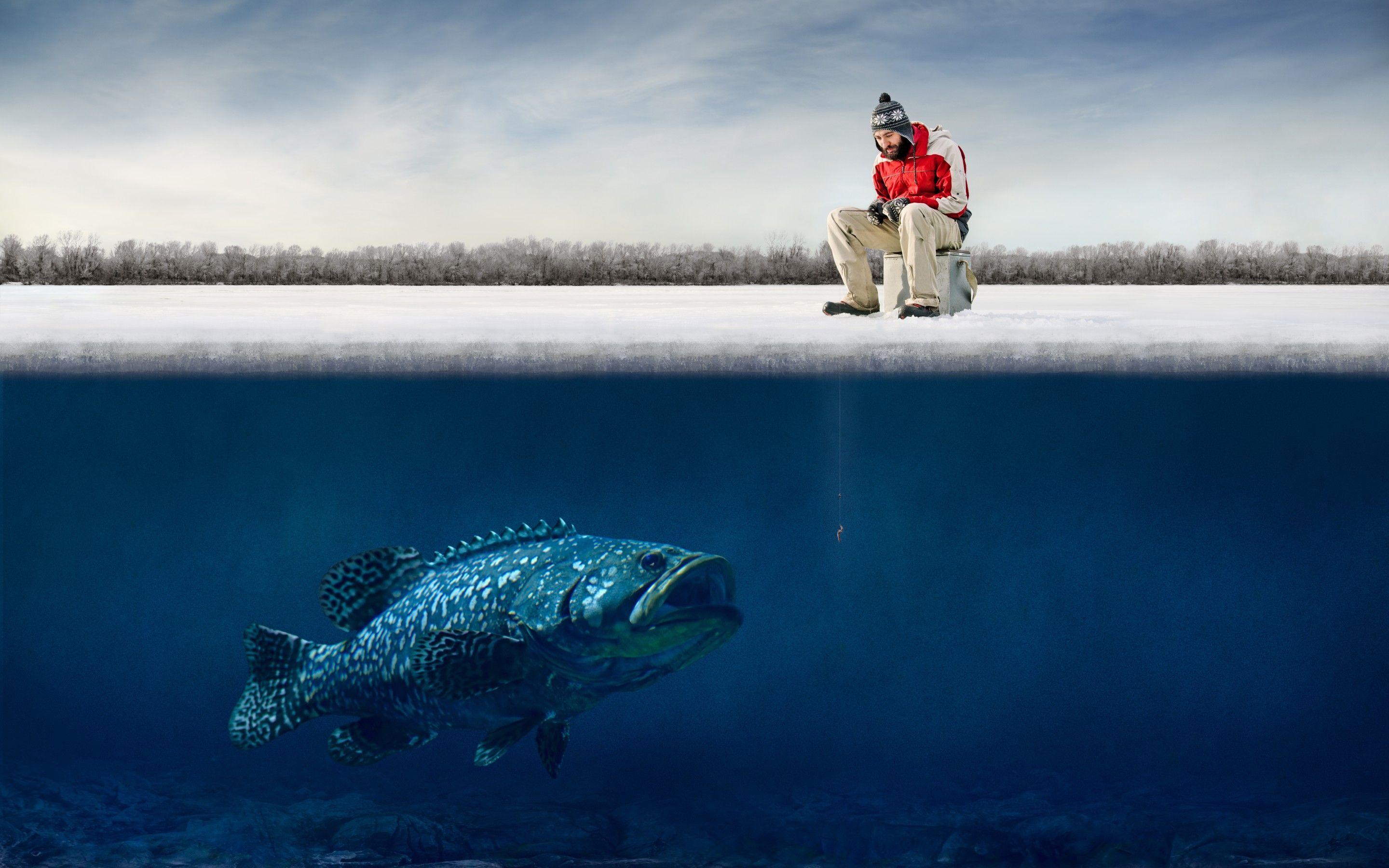 Winter Fishing Wallpapers Wallpaper Cave
