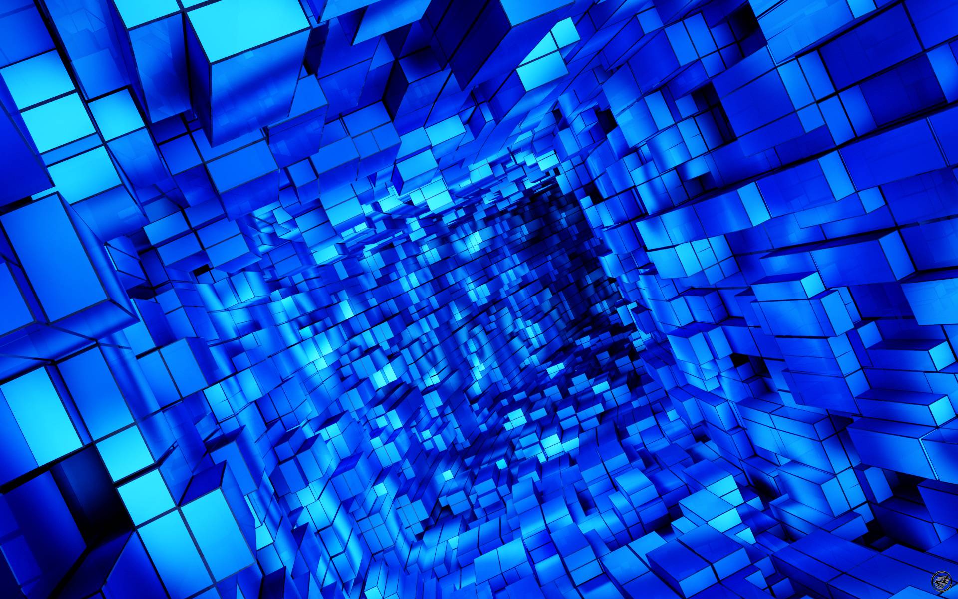 3D Blue Wallpapers Wallpaper Cave