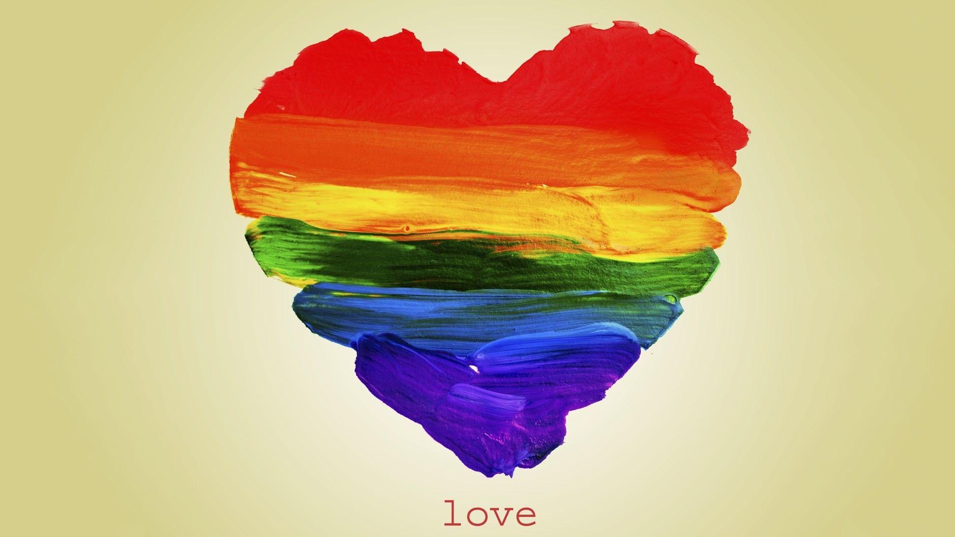 Rainbow Heart Wallpapers Wallpaper Cave