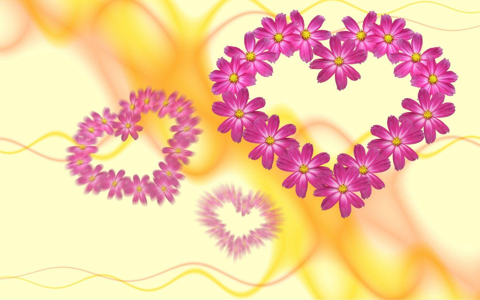 Heart & Flower Wallpapers Wallpaper Cave