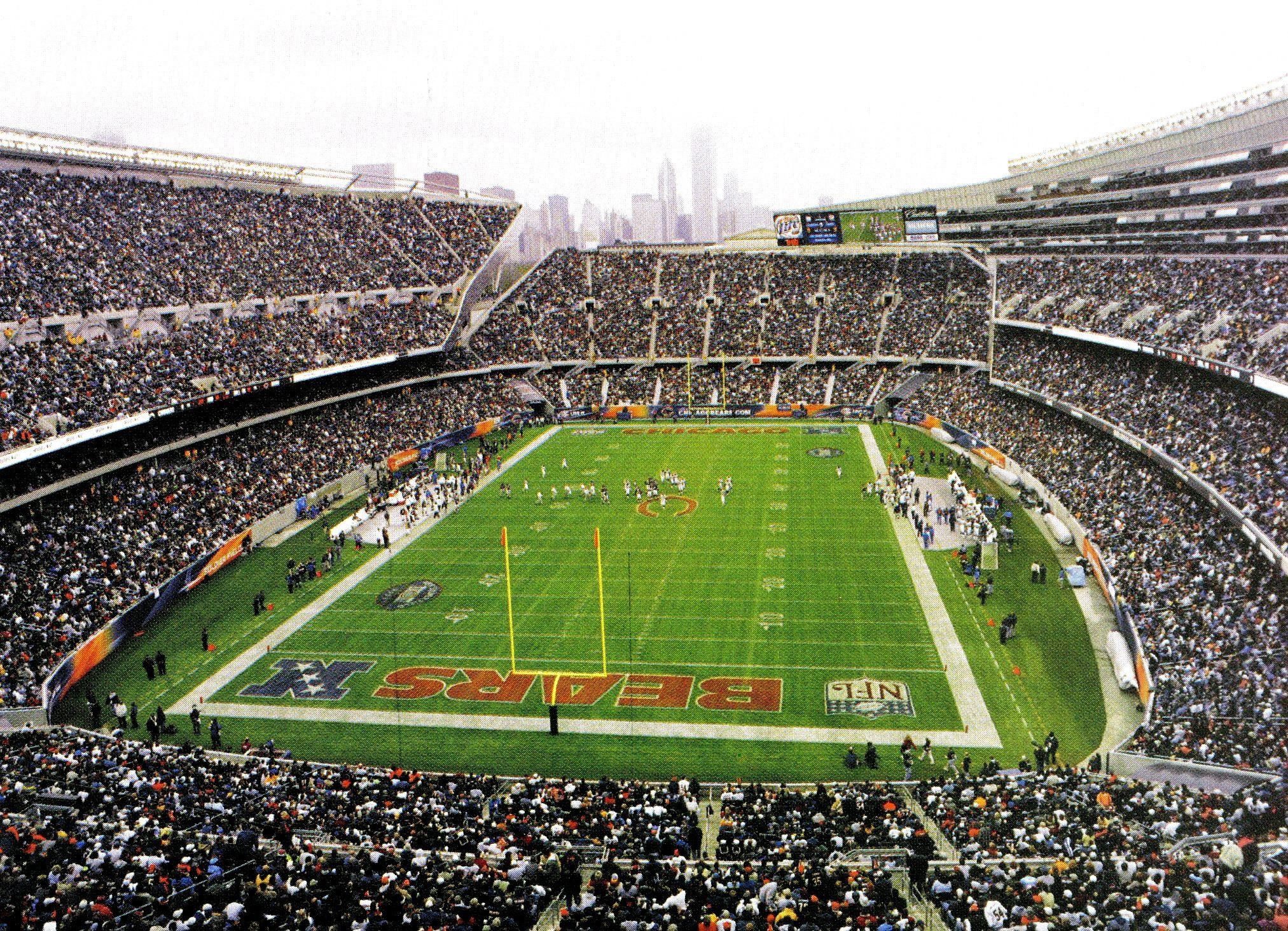 Chicago Bears Soldier Field Wallpapers Wallpaper Cave