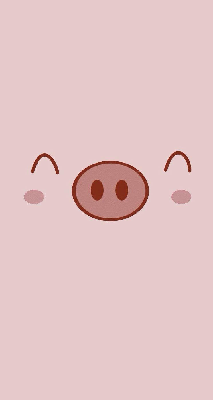 Cute Pink Cartoon Pig Backgrounds Wallpaper Cave