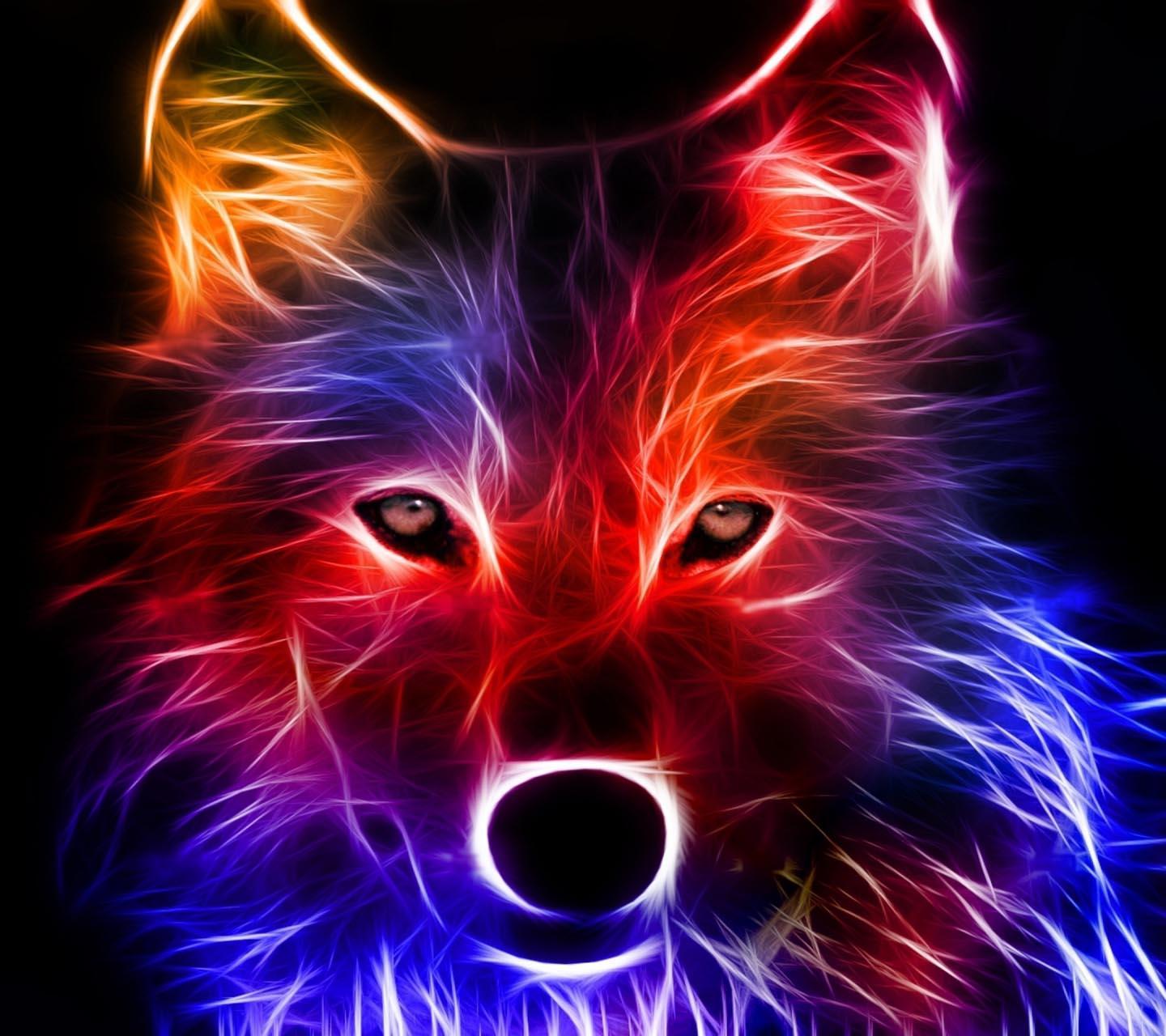 Neon Wolf Wallpapers Wallpaper Cave