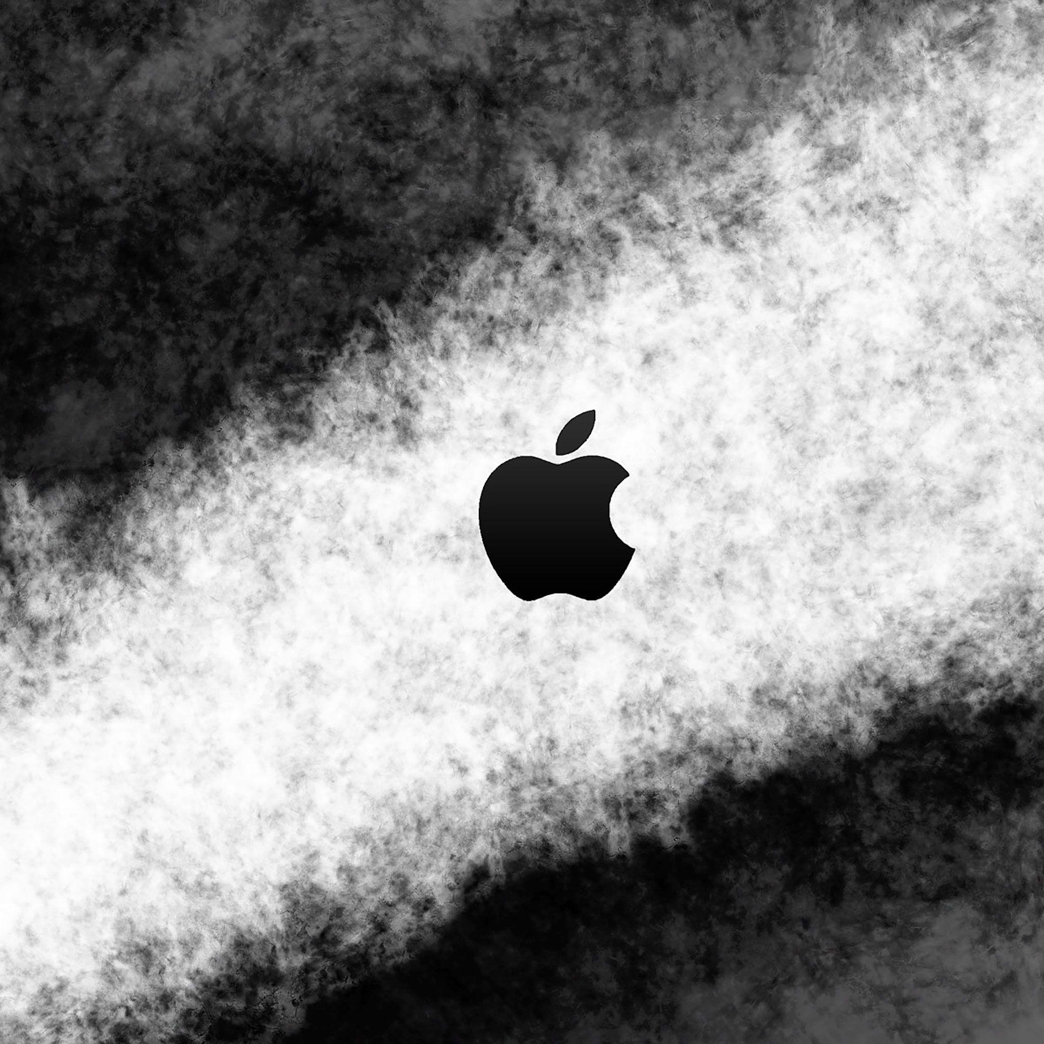 Apple Wallpapers Black And White Wallpaper Cave