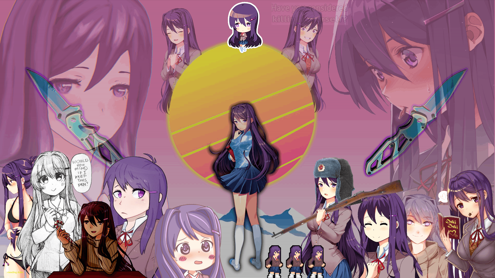 Yuri DDLC Wallpapers Wallpaper Cave
