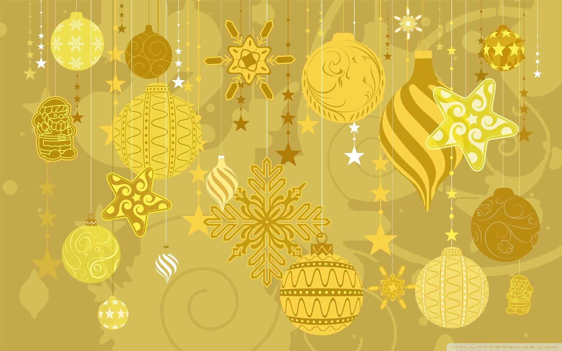 Gold Christmas Wallpapers Wallpaper Cave