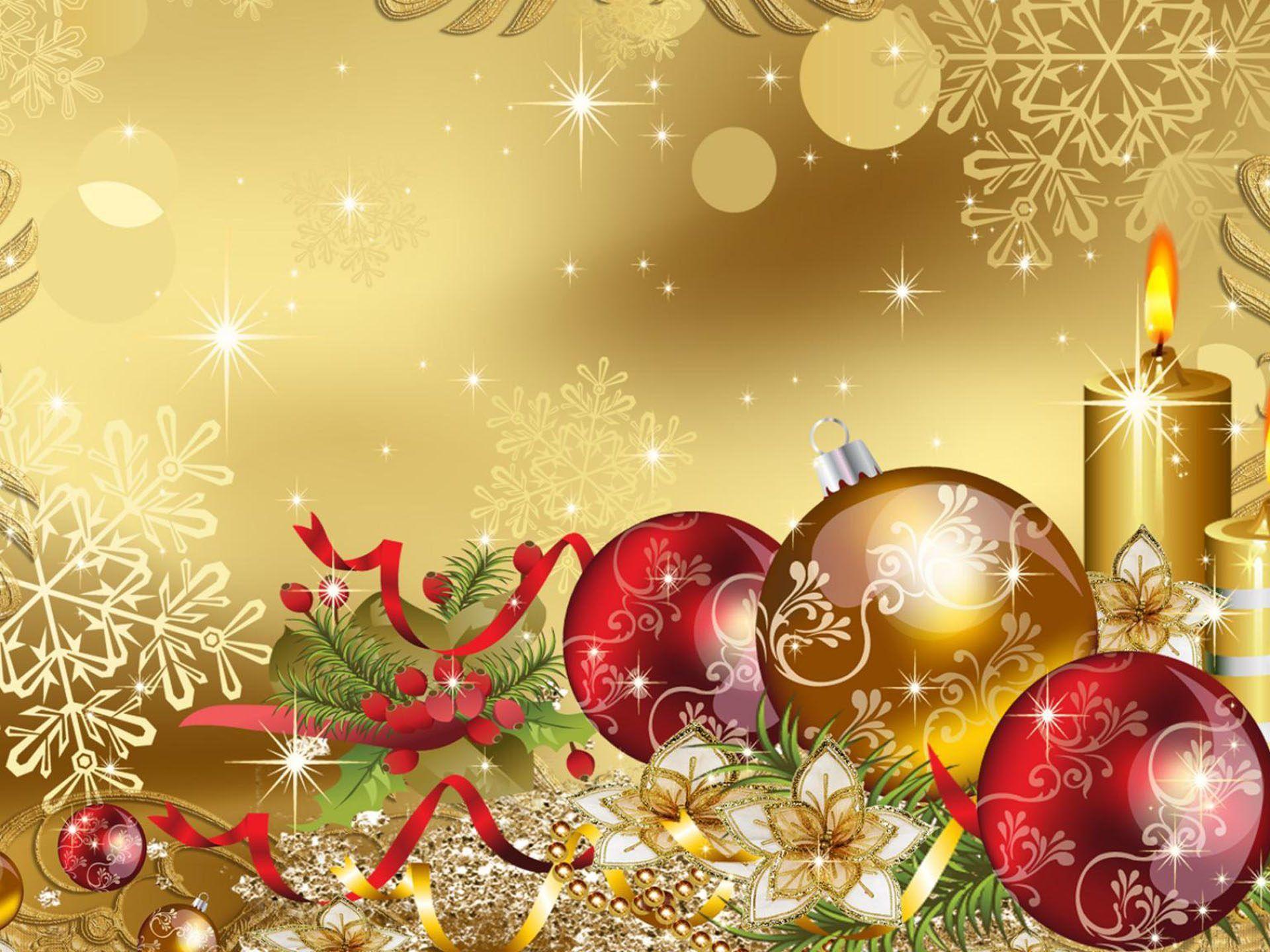 Gold Christmas Wallpapers Wallpaper Cave