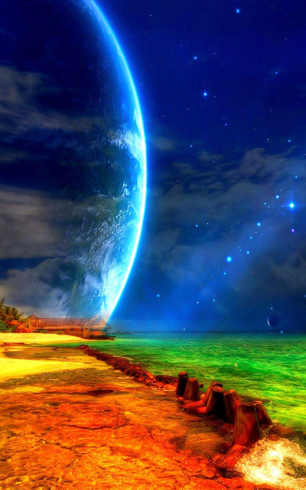 Blue Moon Wallpapers For Mobile Wallpaper Cave