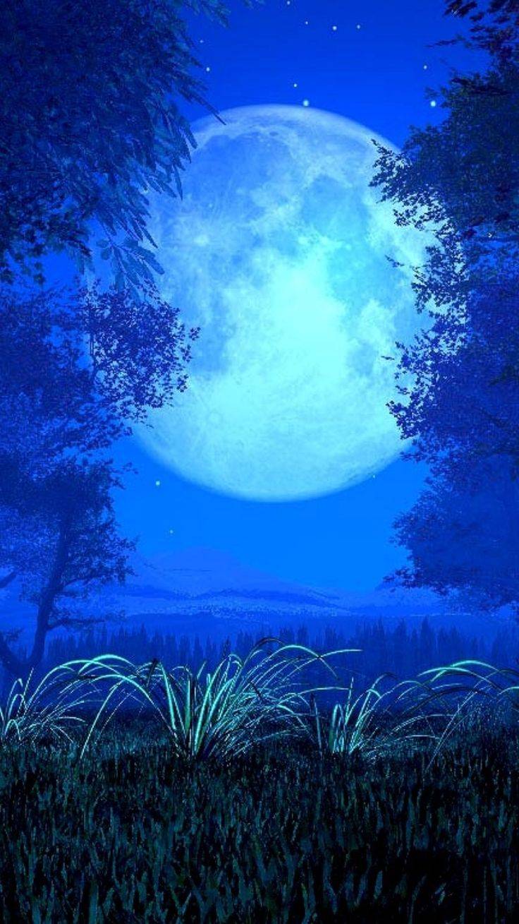 Blue Moon Wallpapers For Mobile Wallpaper Cave