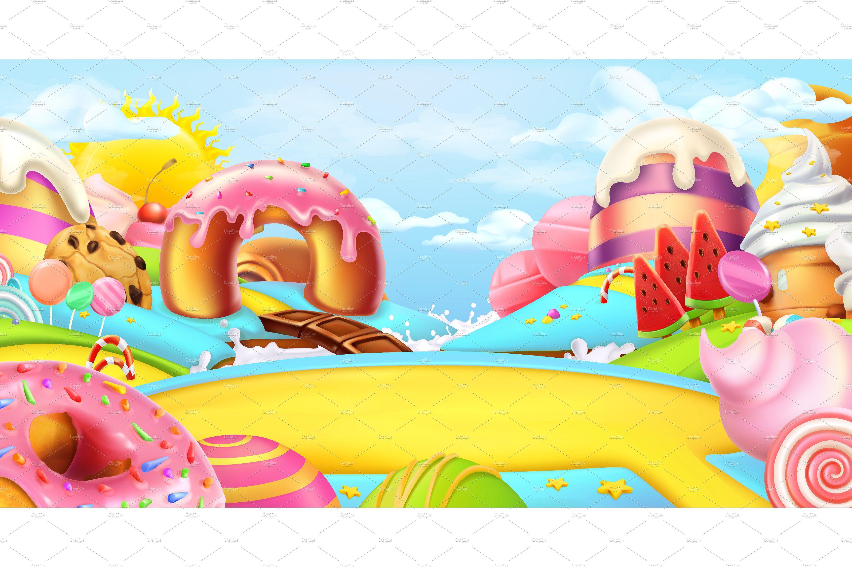 Candyland Background 35 Images