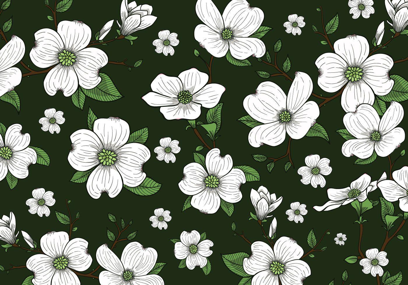 Flower Drawing Desktop Wallpaper