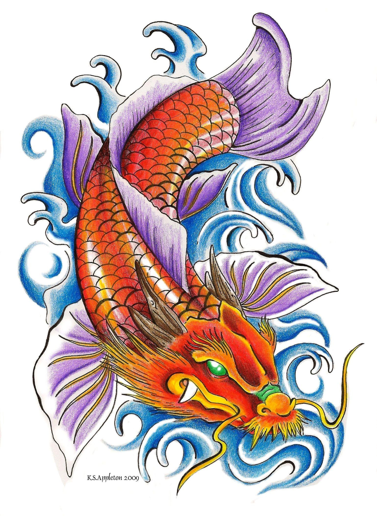 Koi Fish Tattoo Wallpapers HD Wallpaper Cave