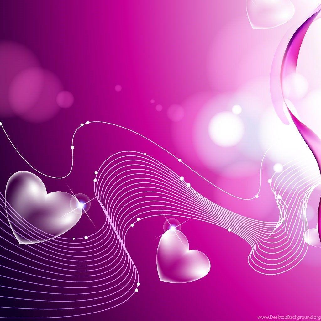 Pink And Purple Heart Backgrounds Wallpaper Cave