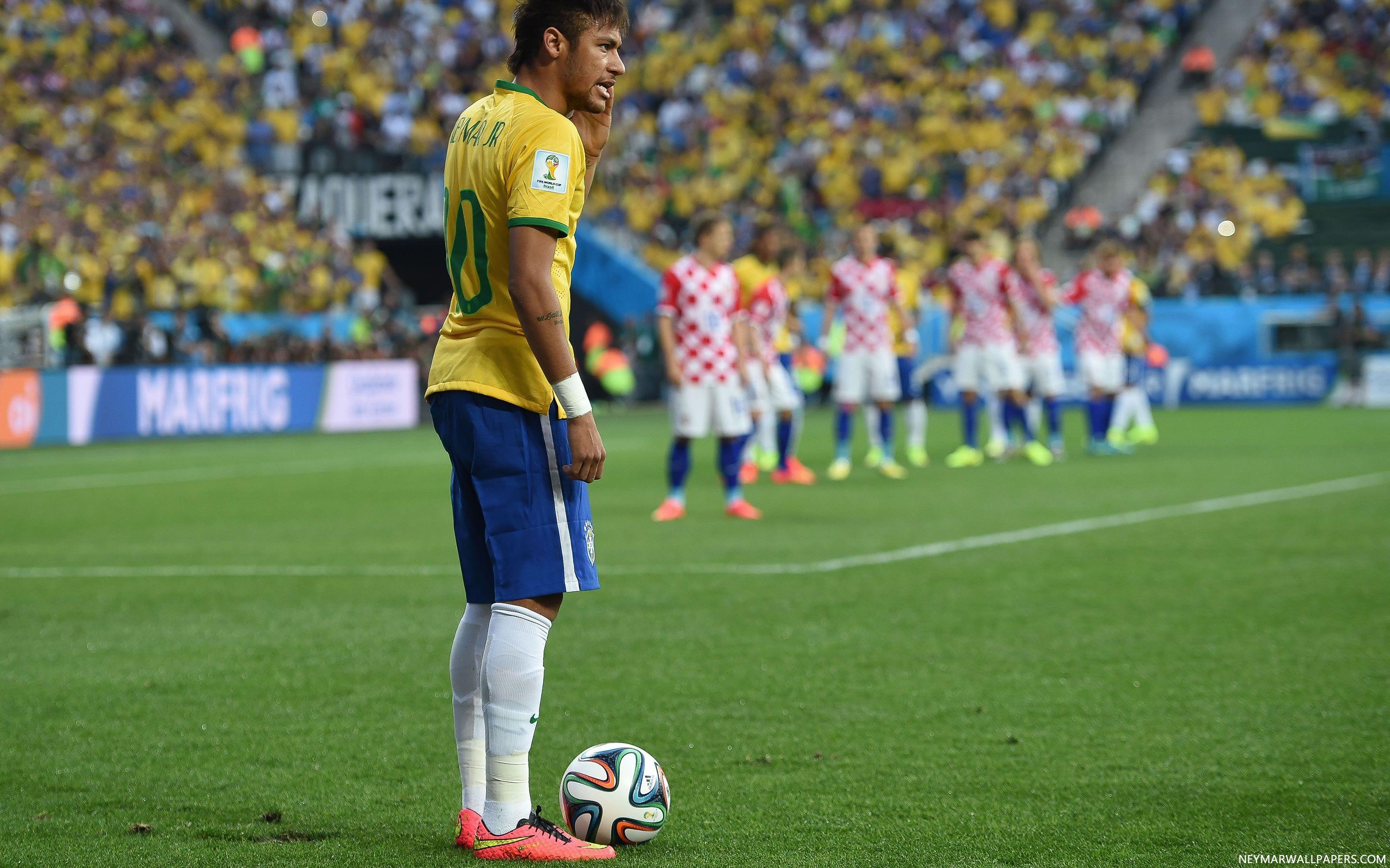 Neymar Brazil Flag Wallpapers Wallpaper Cave