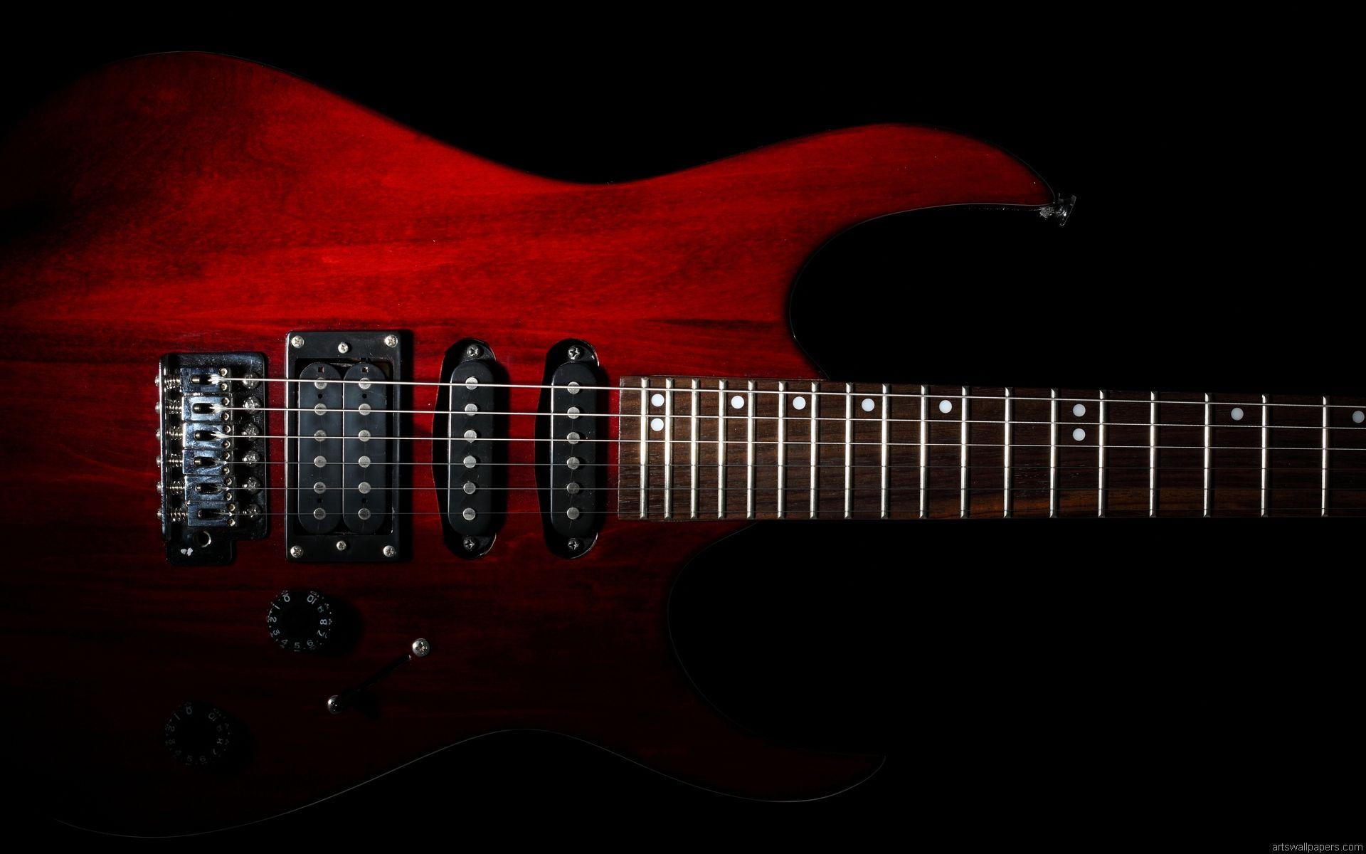 Guitar Red Wallpapers Wallpaper Cave