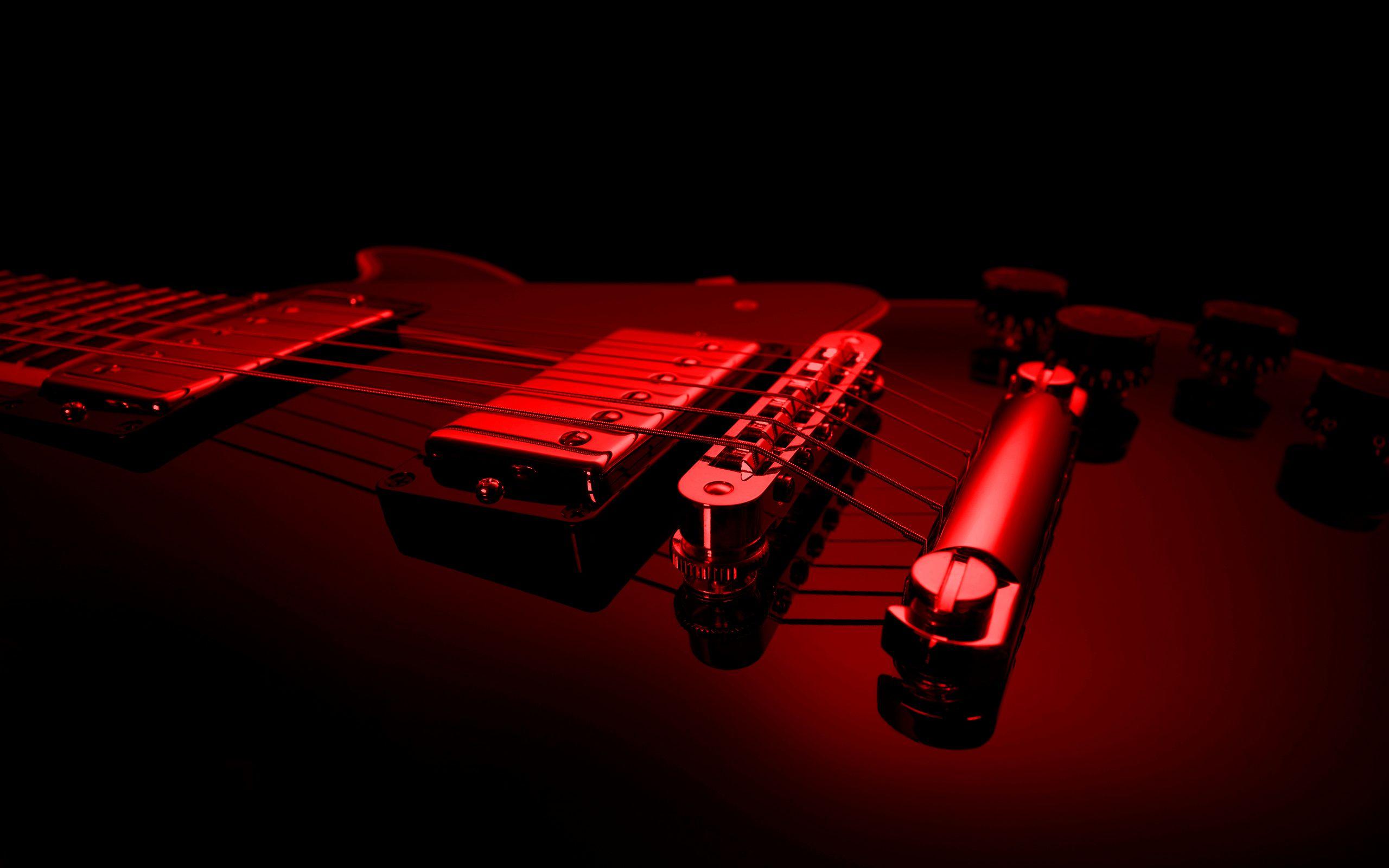Guitar Red Wallpapers Wallpaper Cave
