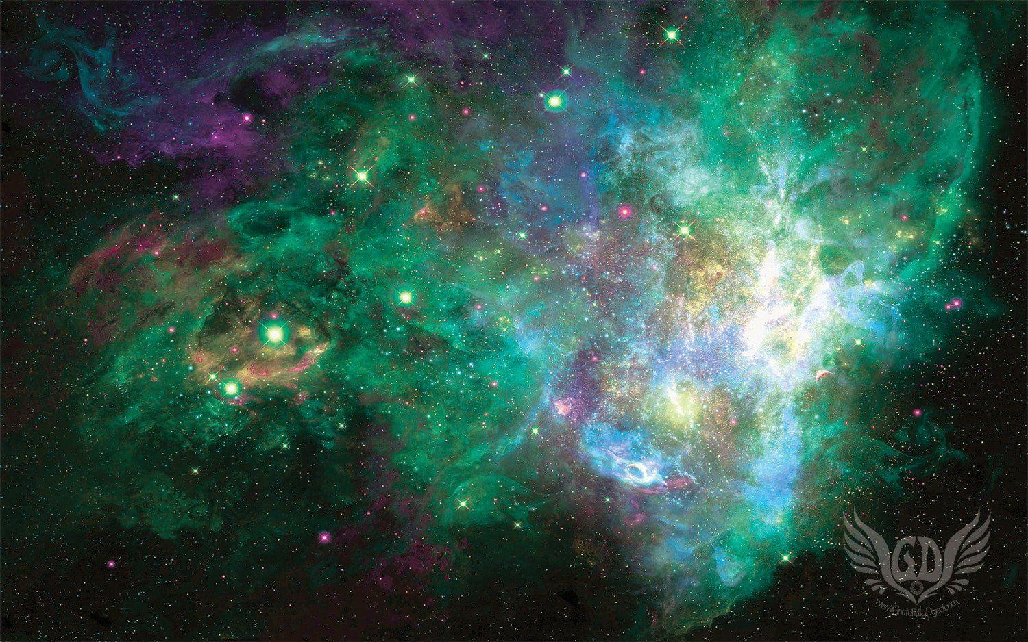 Green Galaxy Wallpapers Wallpaper Cave