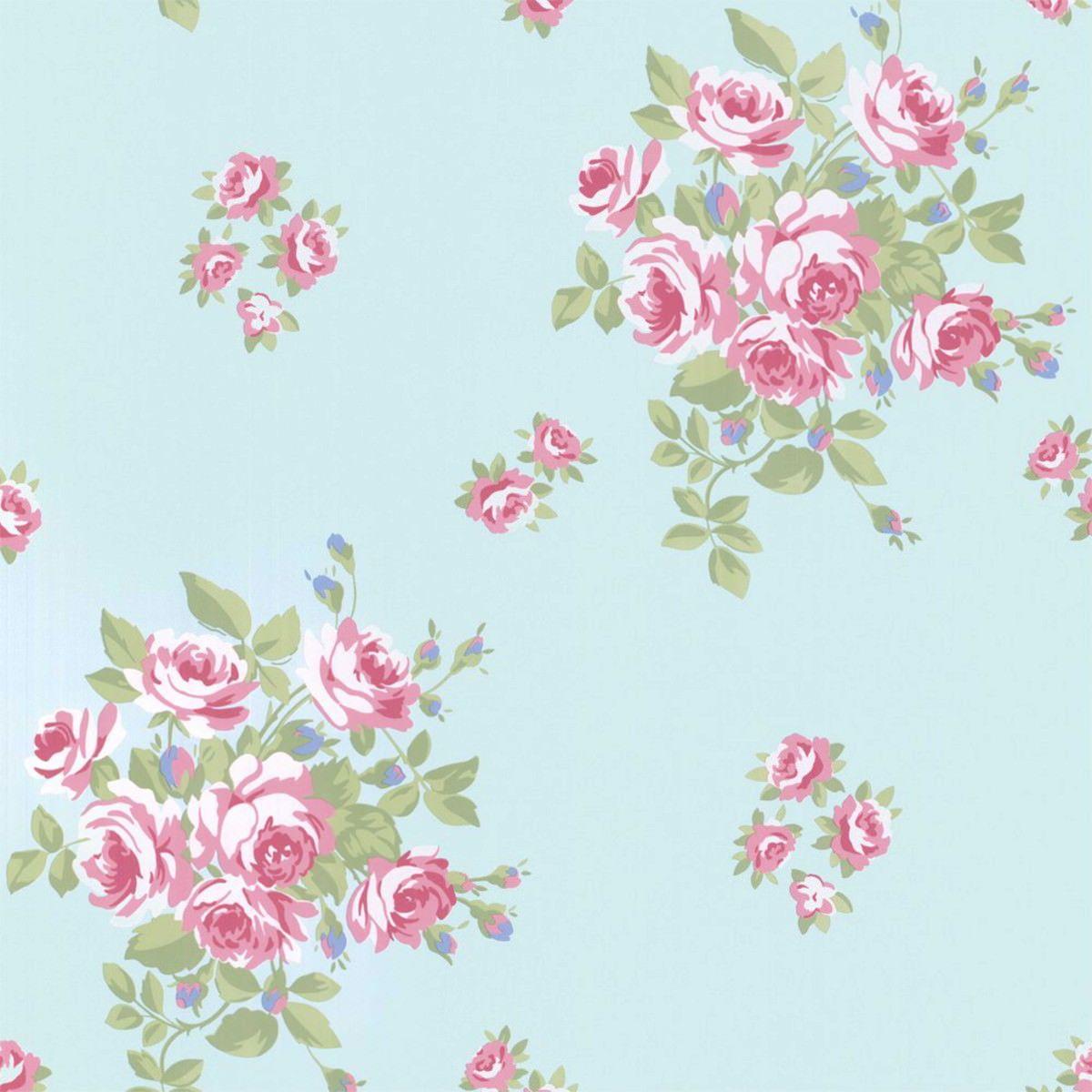 Wallpapers Vintage Flowers Pink Wallpaper Cave