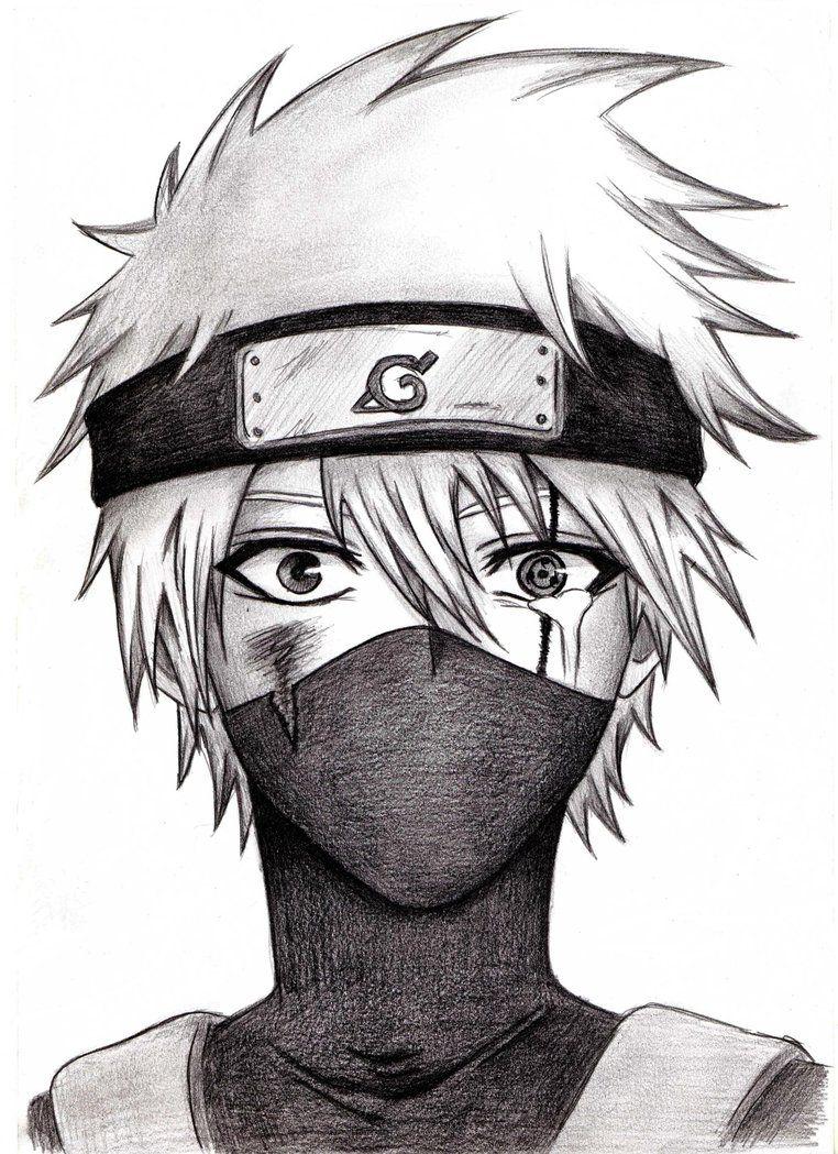 Pencil Kakashi Kid Drawing greeneyesstyle
