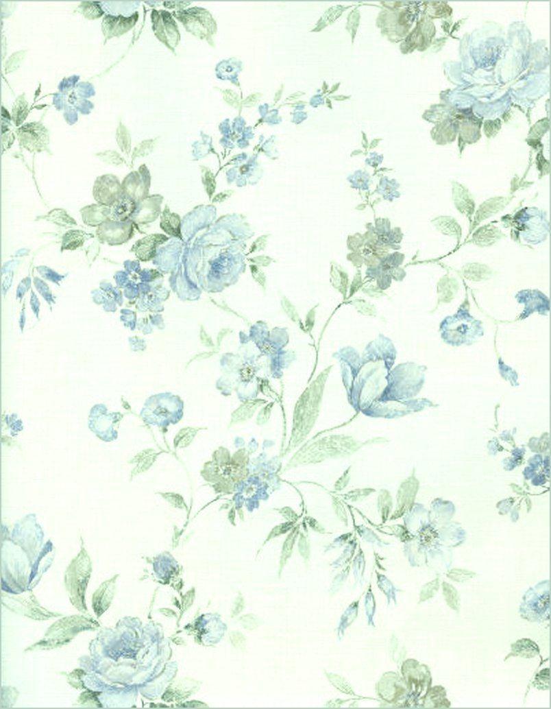 Vintage Blue Floral Background