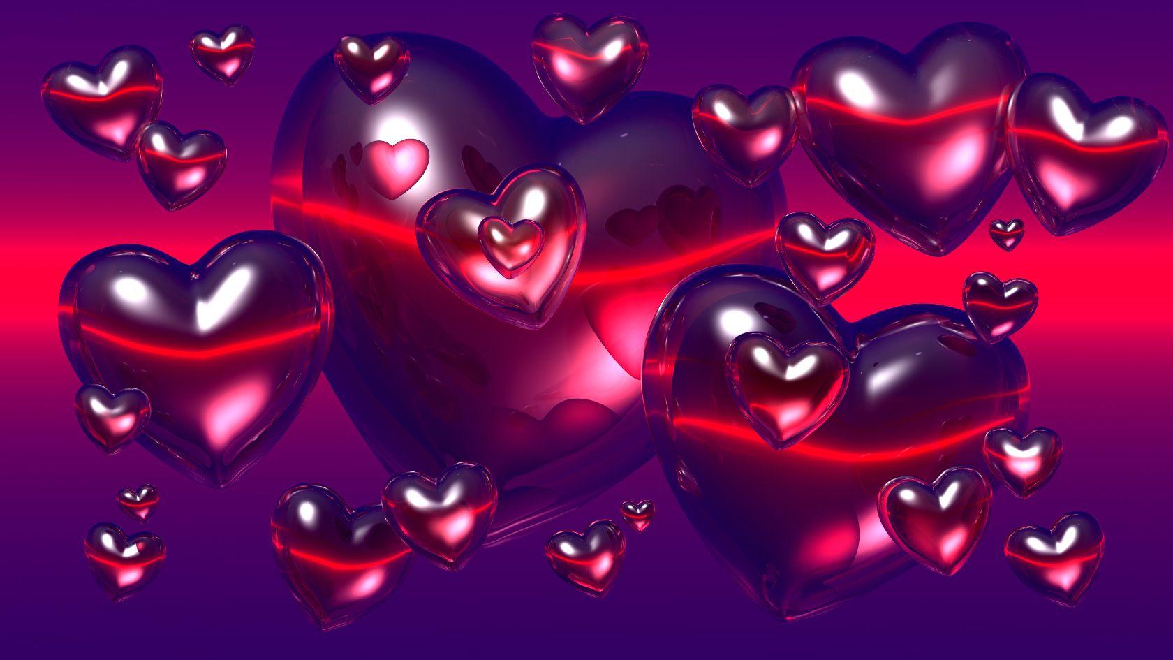 3d Love HART Wallpapers Wallpaper Cave