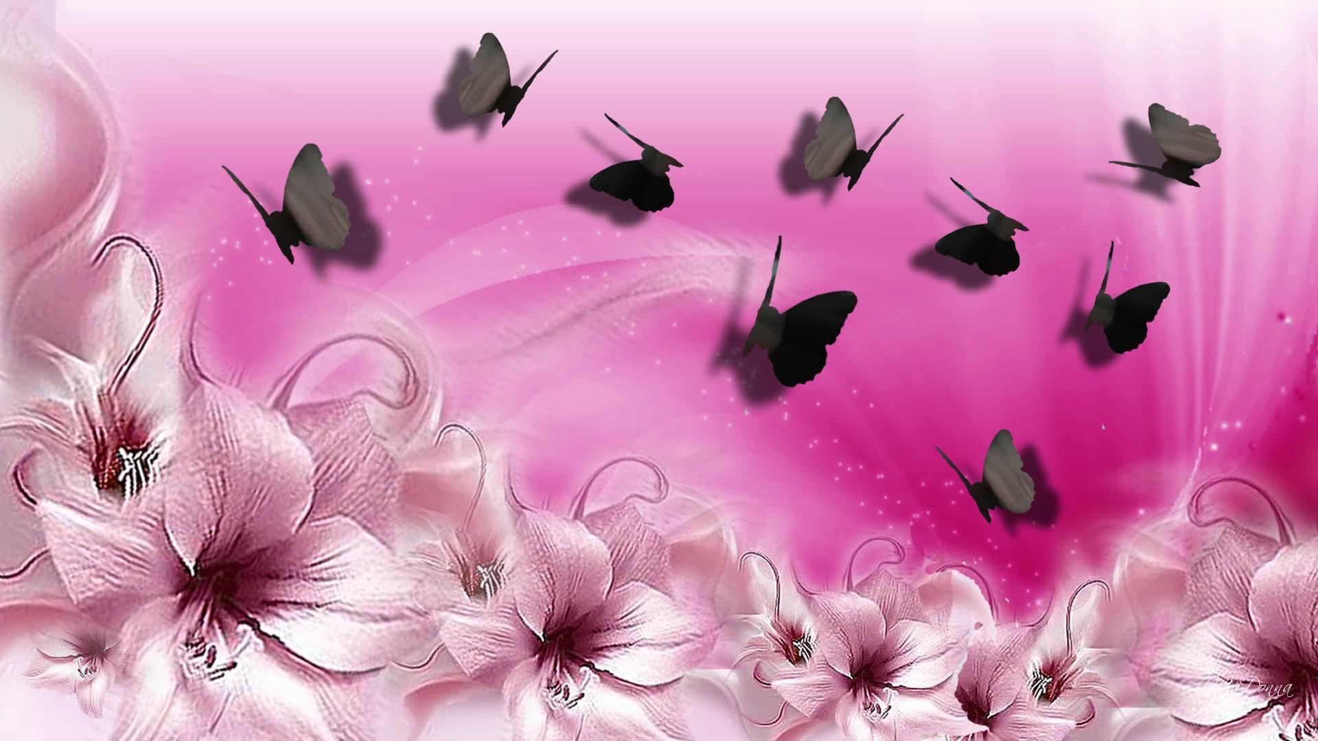 Pink Butterfly Wallpapers Desktop Wallpaper Cave