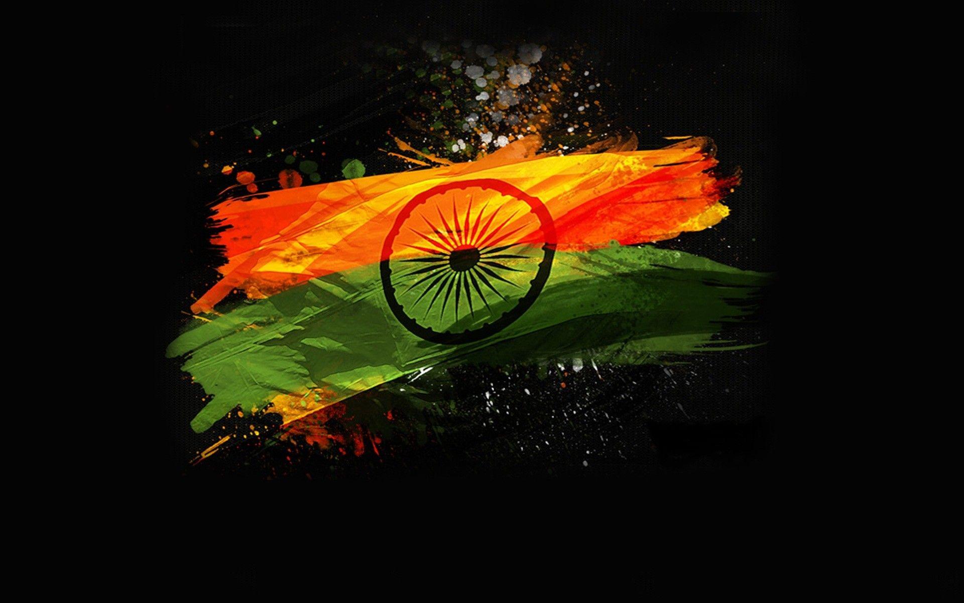Indian Flag With Dark Backgrounds HD Pics Wallpaper Cave