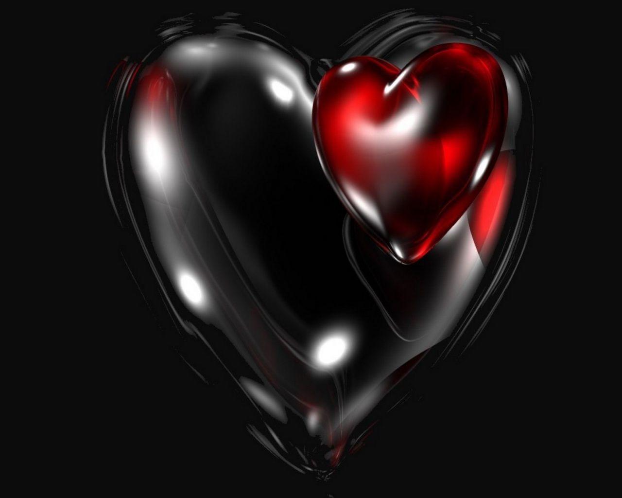 Red And Black Heart Wallpapers Wallpaper Cave