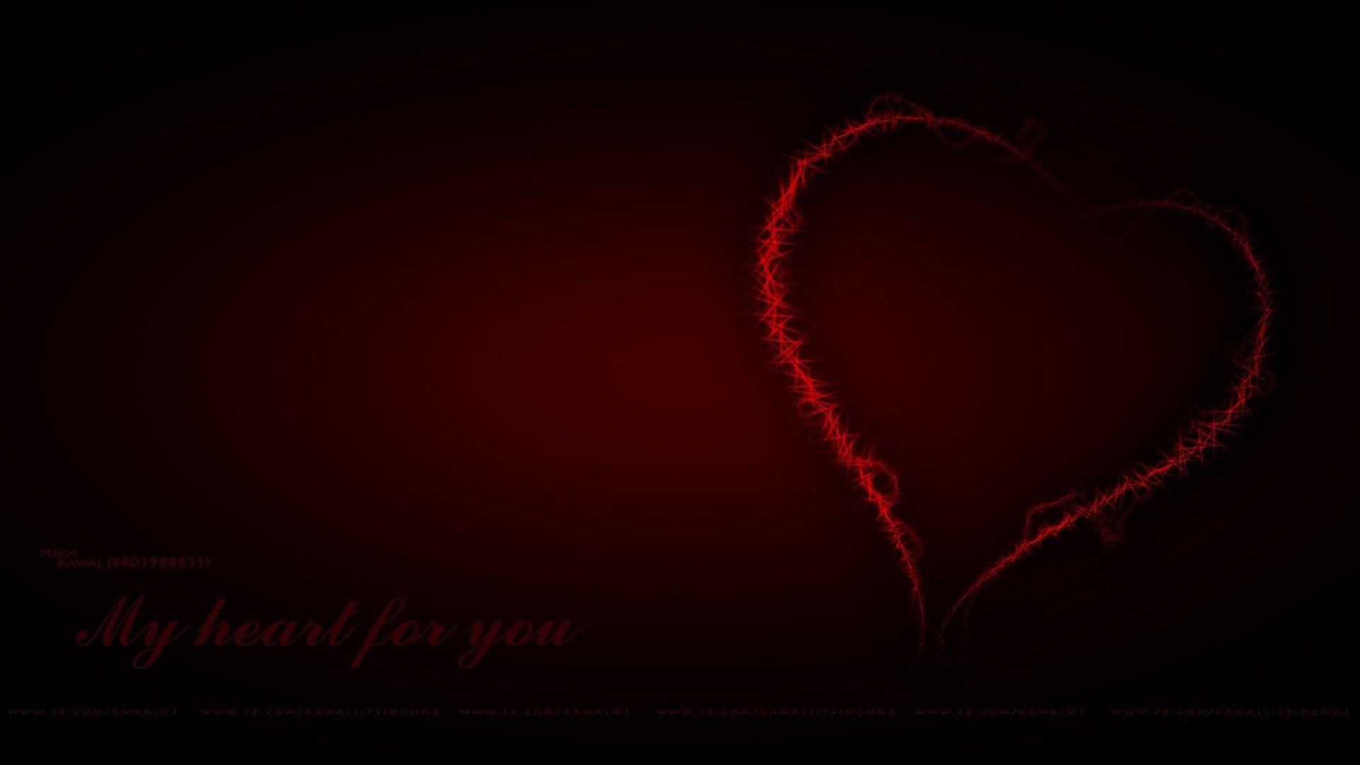 Red And Black Heart Wallpapers Wallpaper Cave