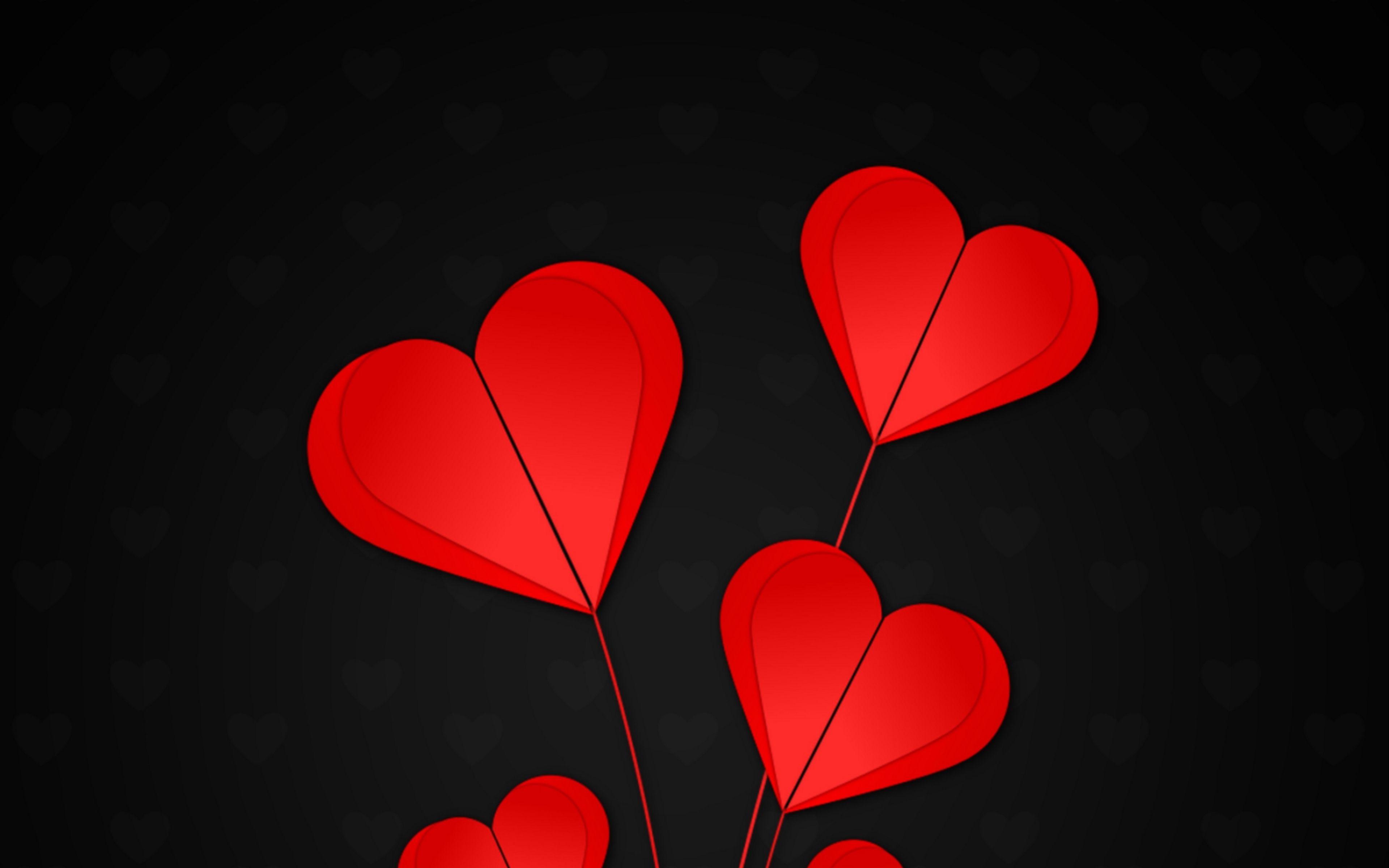 Red And Black Heart Wallpapers Wallpaper Cave