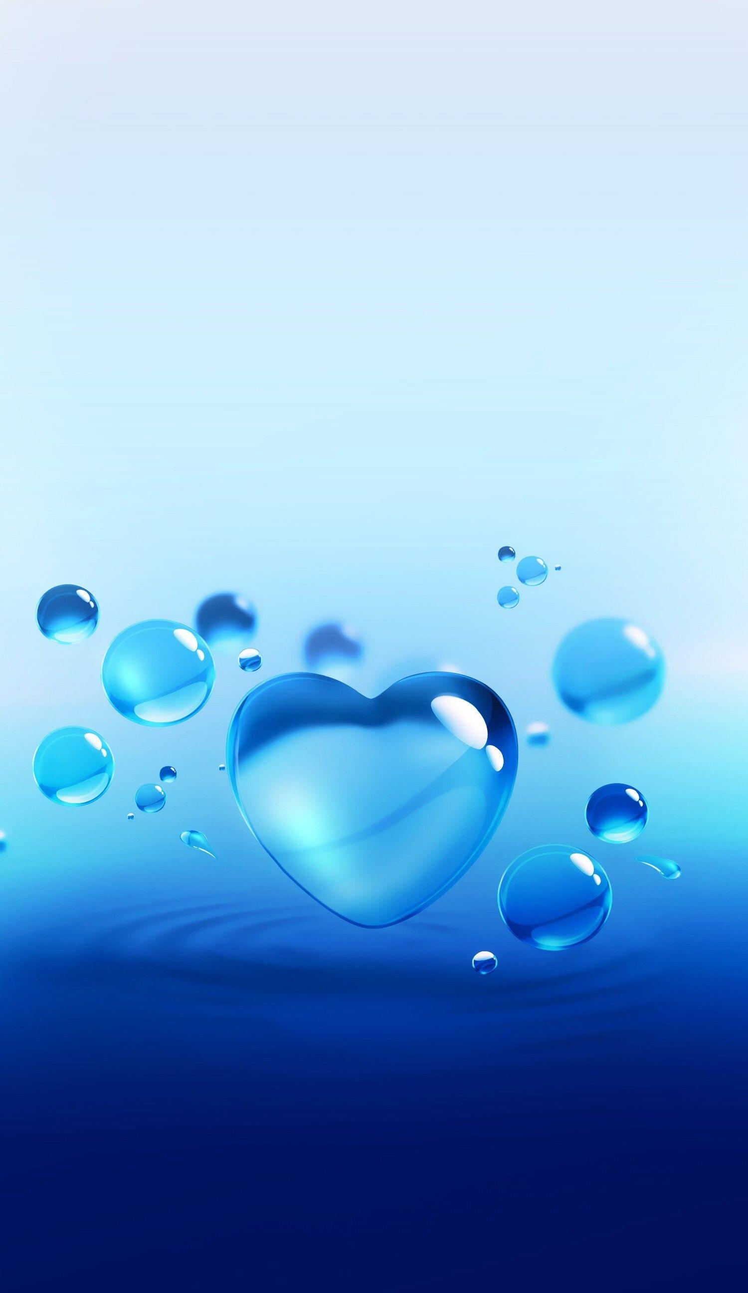 Water Drop Heart Wallpapers Wallpaper Cave