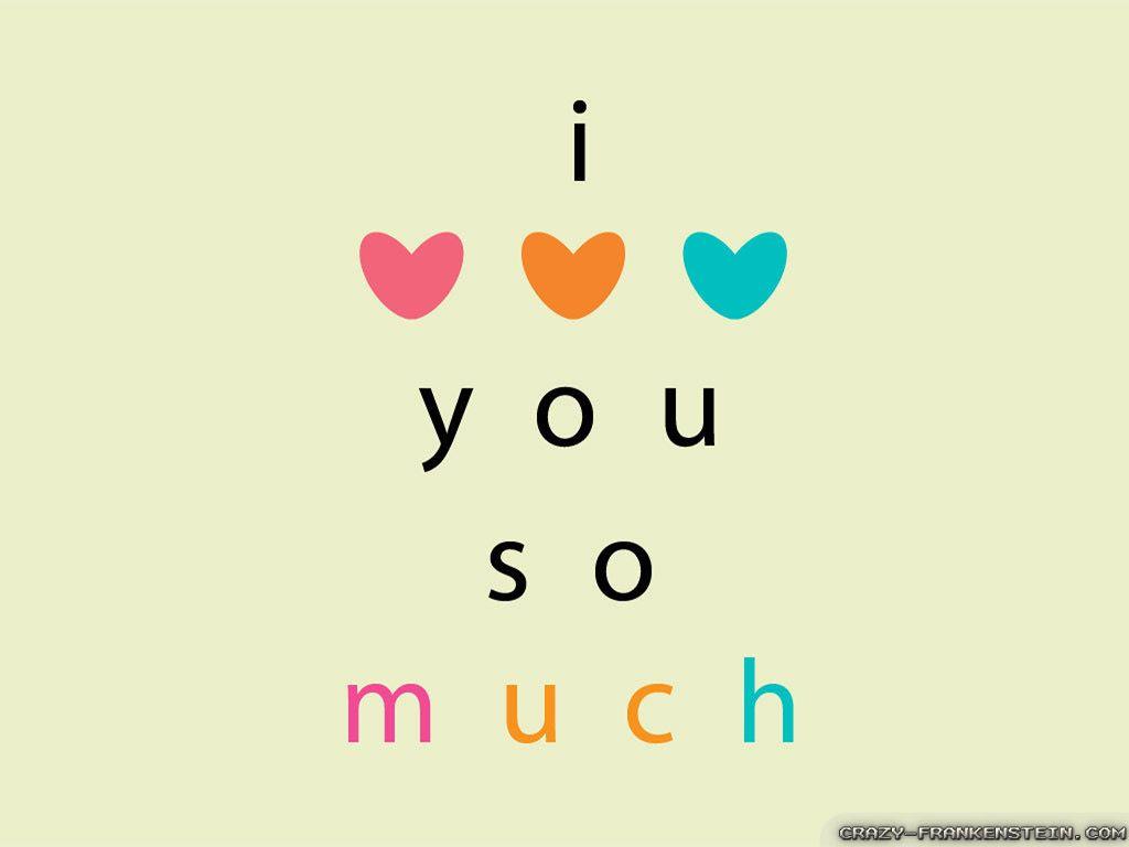 I Love U So Much Wallpapers HD Wallpaper Cave
