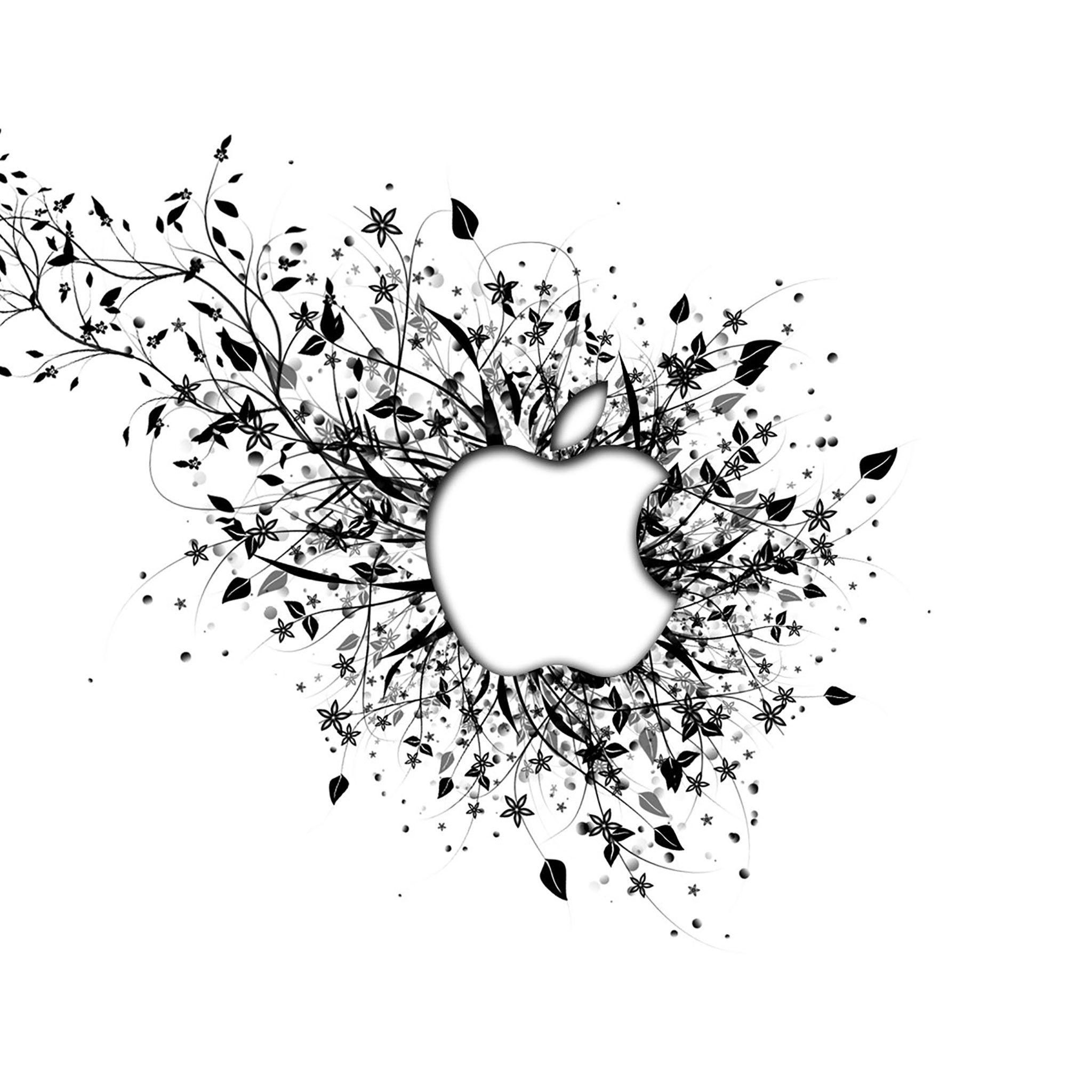 Black White Apple Wallpapers Wallpaper Cave