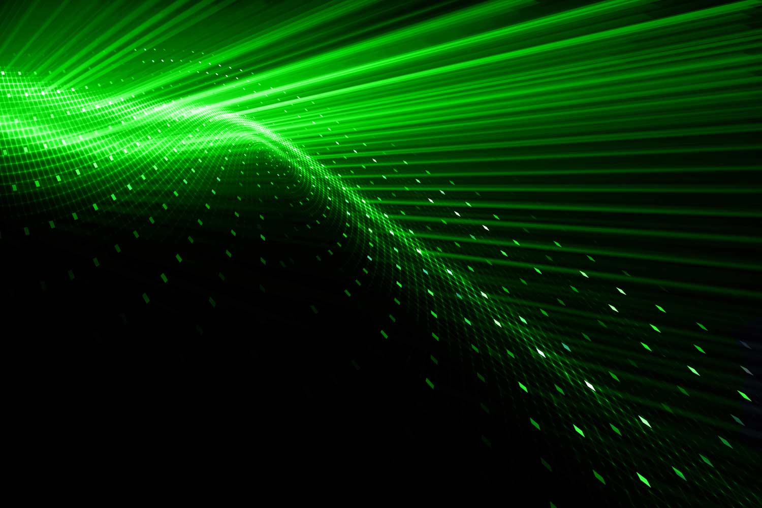 Techno Wallpaper Green