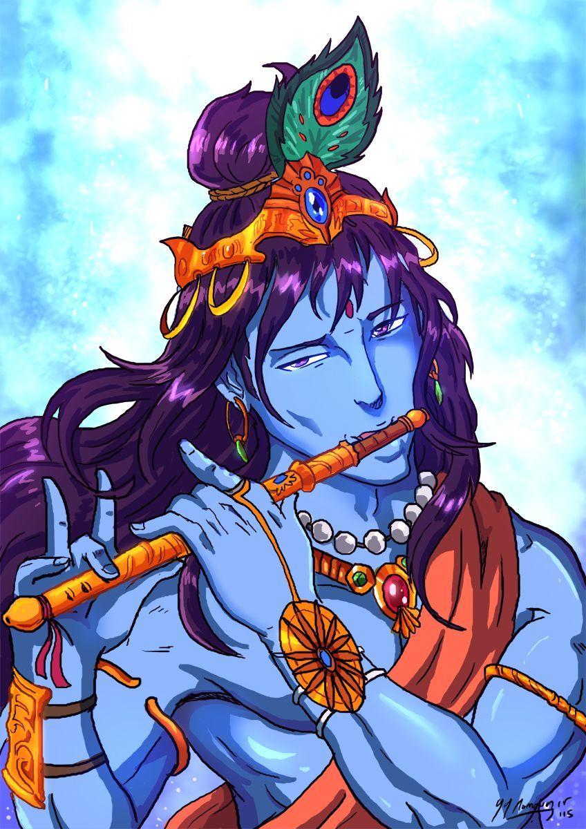 Hd Anime Wallpapers Of Krishna In Cartoon Wallpaper Cave
