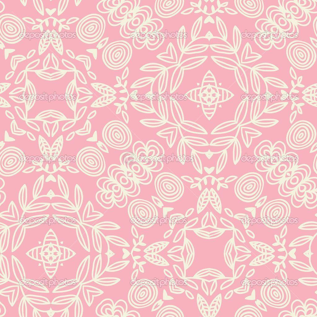 Wallpapers Pattern Vintage Pink Wallpaper Cave