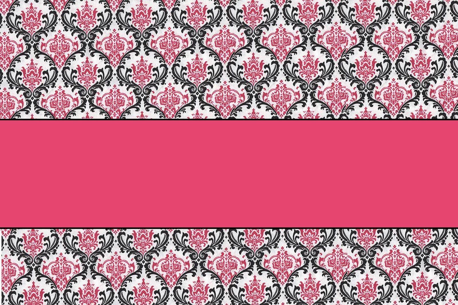 Pink And Black Damask Wallpapers Wallpaper Cave