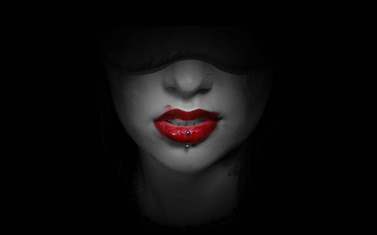 Women Black Red Lip Wallpapers Wallpaper Cave