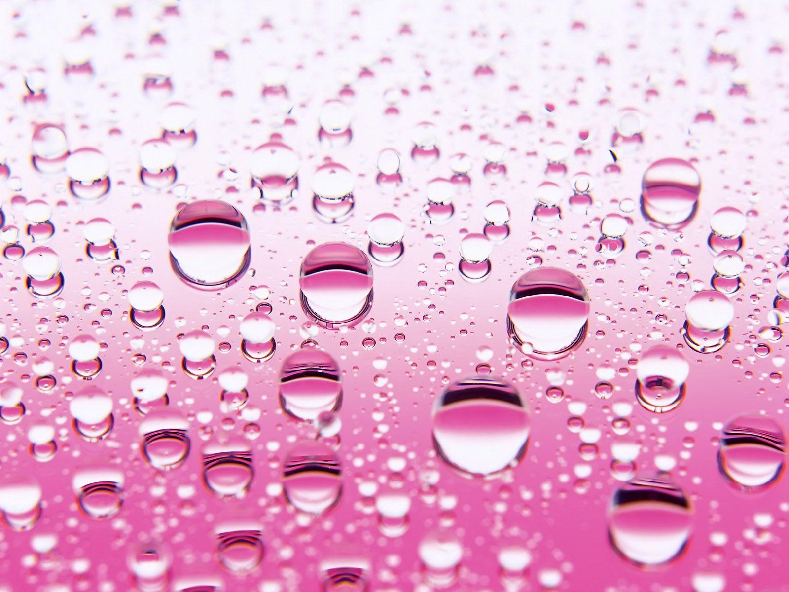 Pink Water Drops Wallpapers Wallpaper Cave